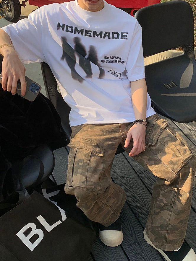 アメリカン ゴーステッド プリントTシャツ