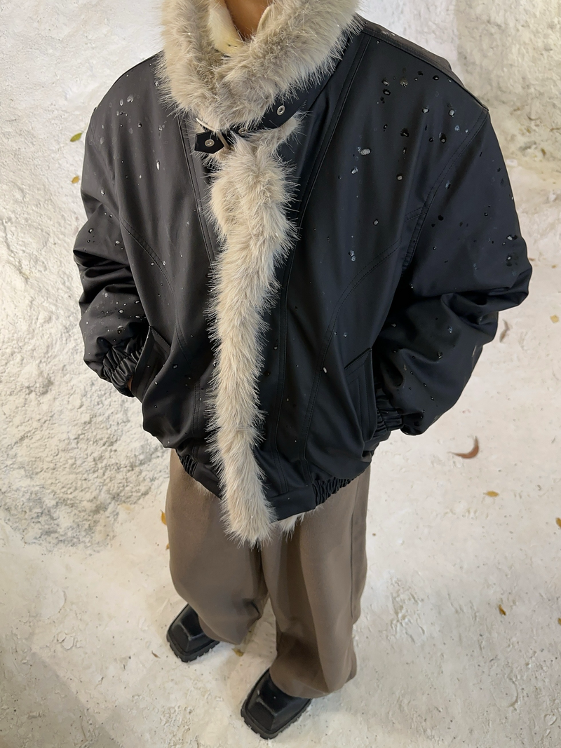 ベルテッド ウォームファージャケット