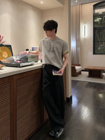 レトロ コントラストスリーブTシャツ