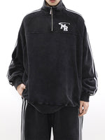 サイドライン ハーフジップ スウェットセットアップ