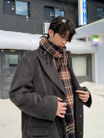 タータンチェック柄 フリースマフラー