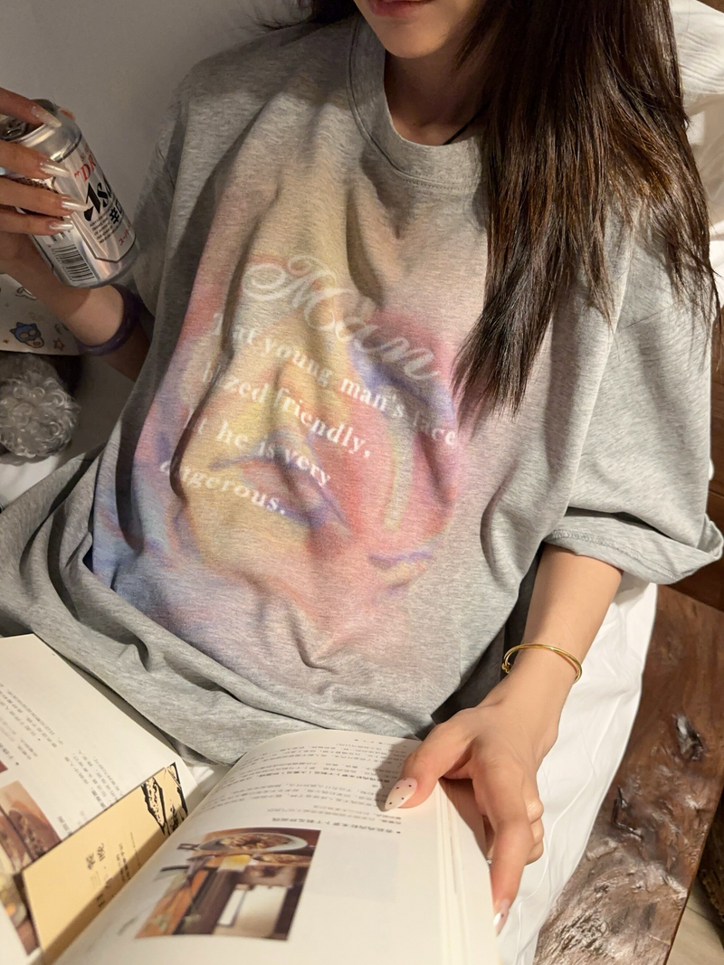 レタリングアート プリントTシャツ