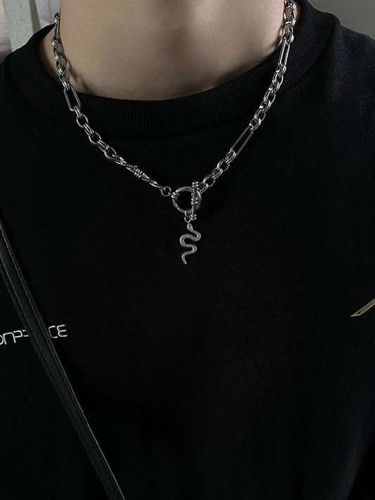 スネークペンダント チェーンネックレス