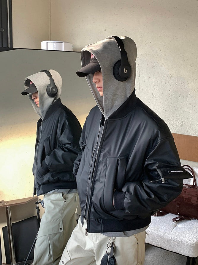 ショート  PUレザーフライトMA-1ジャケット