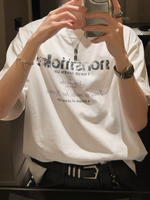 ディストレスト レタリングTシャツ