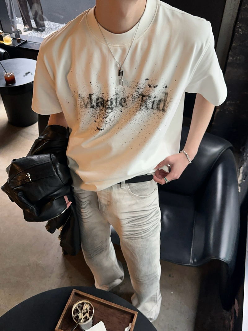 インクジェット グラフィックロゴTシャツ