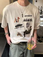 レトロ シティプリントTシャツ
