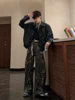 レトロ カモフラージュ迷彩 カーゴパンツ