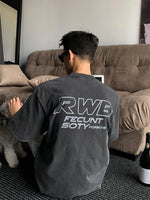 バックレタリング レーシングプリントTシャツ