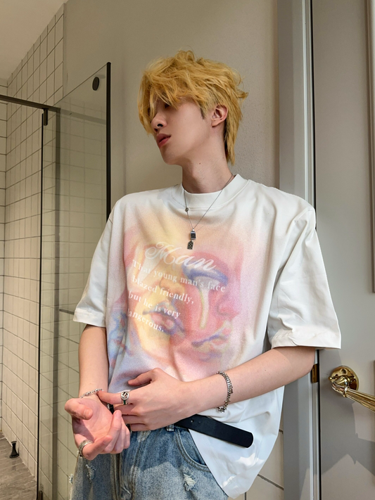 レタリングアート プリントTシャツ