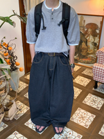 フェイクレイヤード ヘンリーネックTシャツ