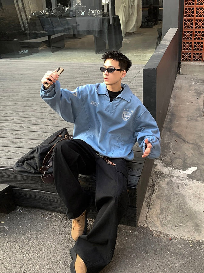 プルオーバー Vネック ゲームトラックジャケット