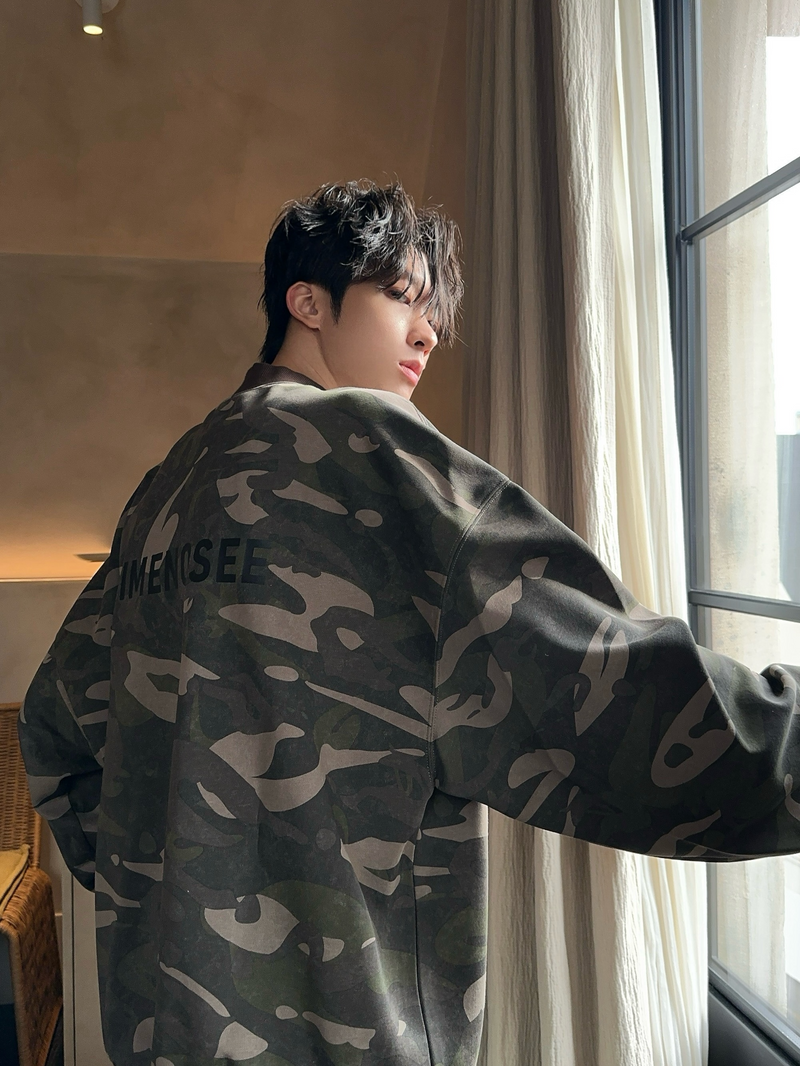 フェードカモフラージュ迷彩 スウェット トレーナー