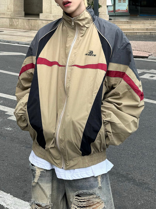 コントラスト ナイロントラックジャケット