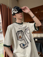レトロ ナンバリングプリント リンガーTシャツ