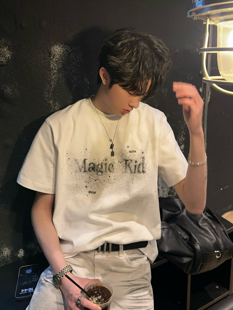 インクジェット グラフィックロゴTシャツ
