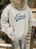 レトロ刺繍 ネックファーパーカー