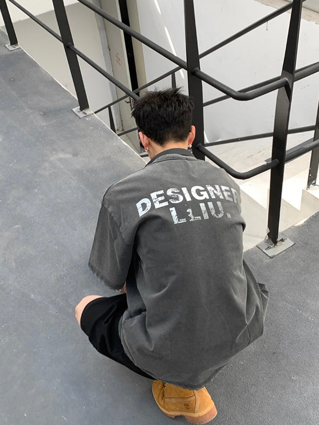 アンティークロゴ バックプリントTシャツ