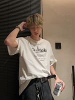 ディストレスト レタリングTシャツ