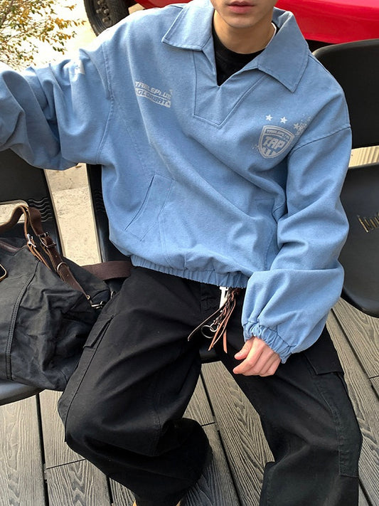 プルオーバー Vネック ゲームトラックジャケット