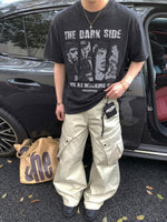 アンティーク パッチウォッシュ ロックプリントTシャツ