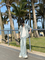 アクアブリーチ サイドライン デニムセットアップ