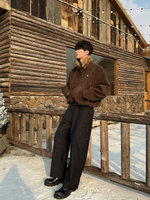 レトロ ワンポイント スエードファージャケット