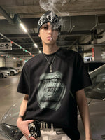 スワール レタリングプリントTシャツ