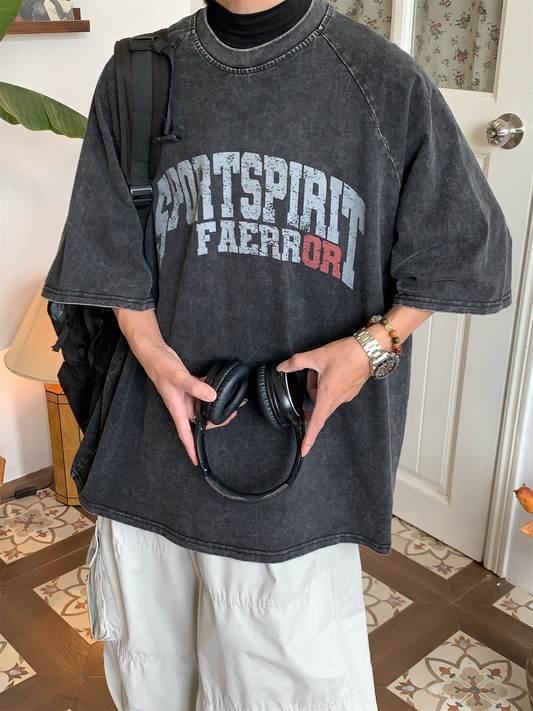 アメリカン アンティークレタープリントTシャツ