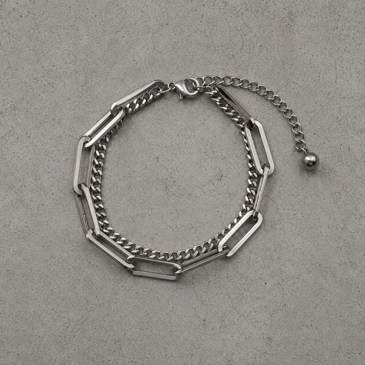 ダブルレイヤー チェーンブレスレット