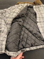 レトロチェック柄 キルティングジャケット