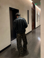 レトロ カモフラージュ迷彩 カーゴパンツ