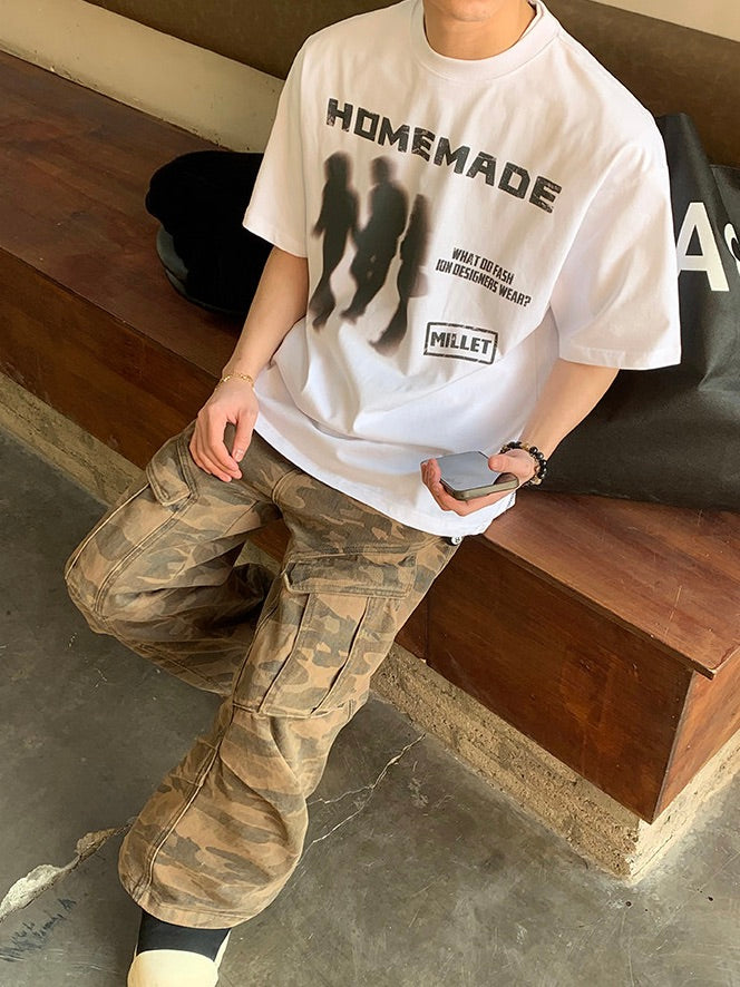 アメリカン ゴーステッド プリントTシャツ