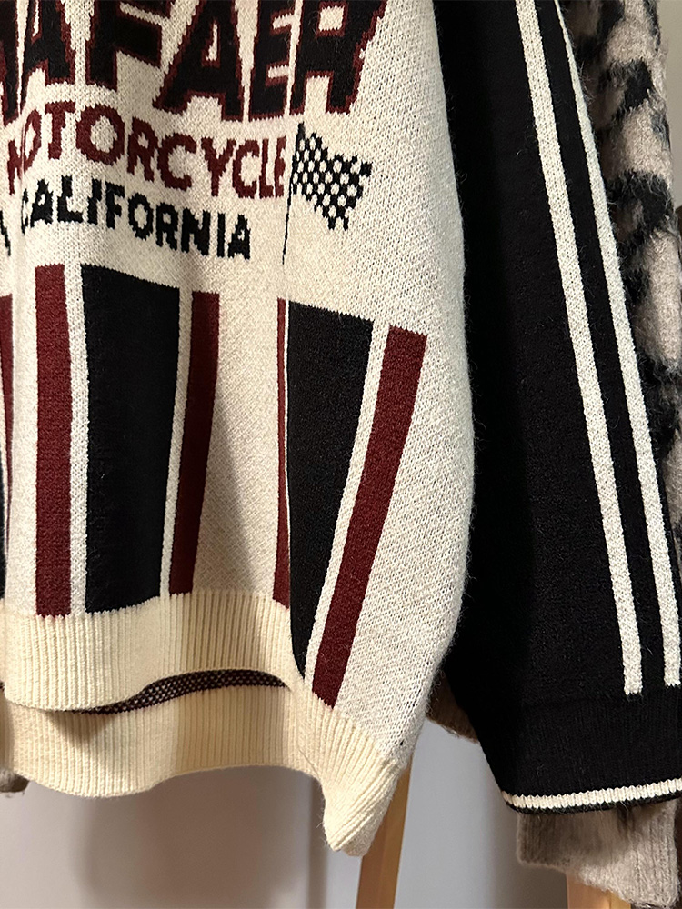 モーターサイクル カレッジニットセーター