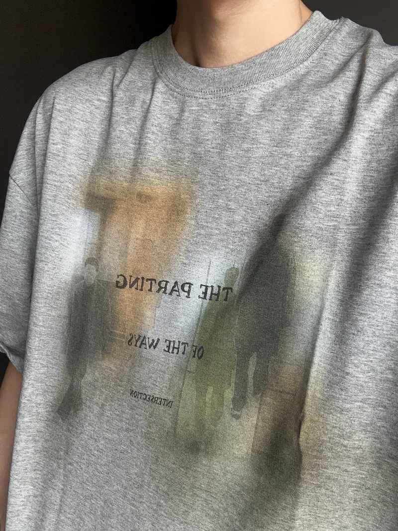 レトロ ブラーフィギュア プリントTシャツ