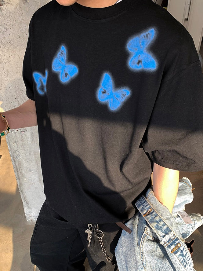 グロウバタフライ プリントTシャツ