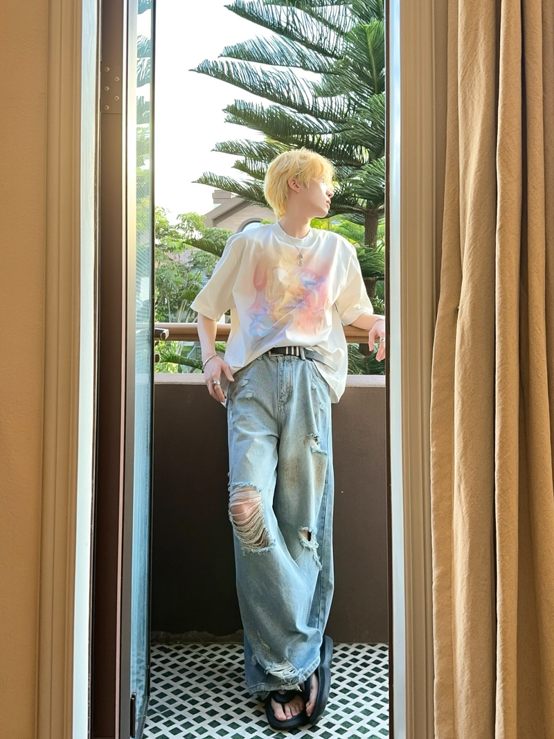 レタリングアート プリントTシャツ