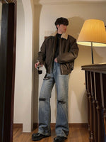 ラムファー バイカーボンバージャケット