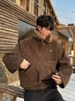 レトロ ワンポイント スエードファージャケット