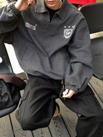 プルオーバー Vネック ゲームトラックジャケット