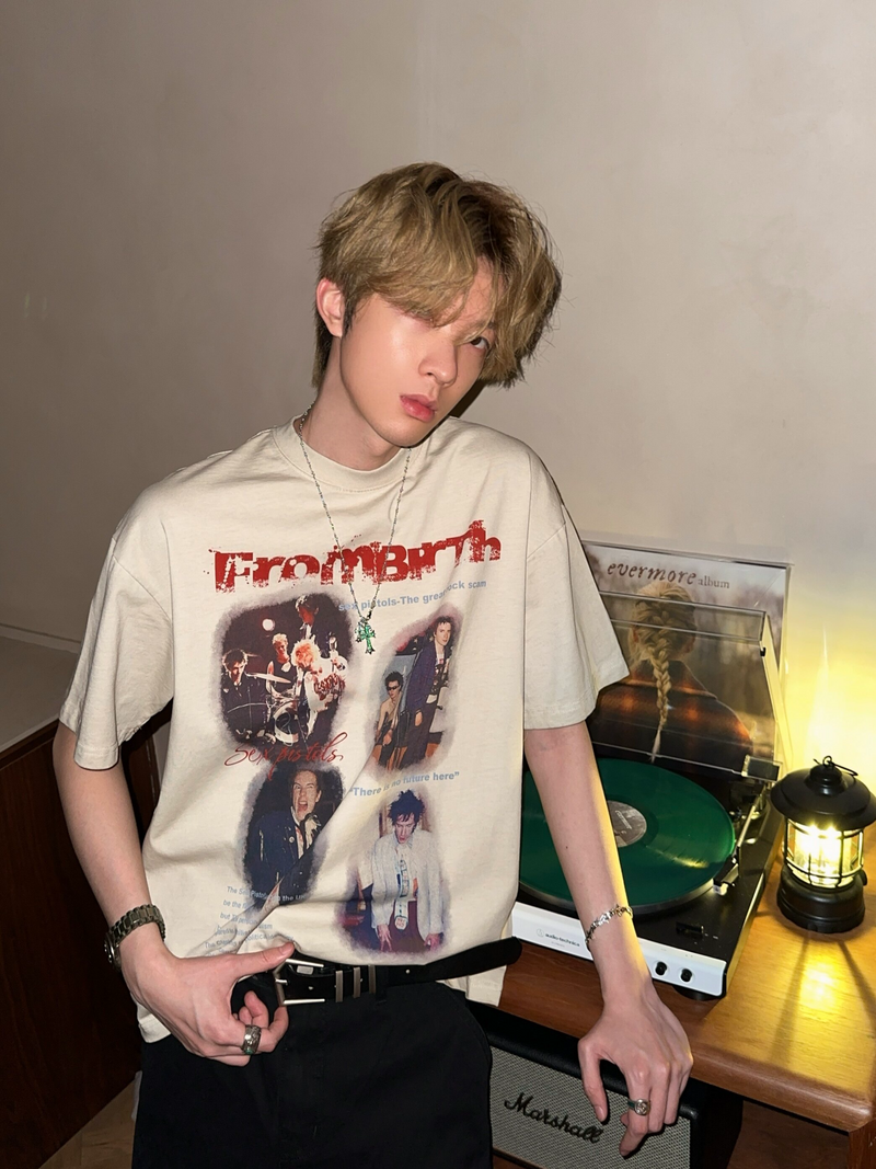 アメリカンレトロ オールドフレーム ロックTシャツ