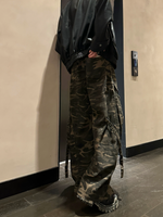 レトロ カモフラージュ迷彩 カーゴパンツ