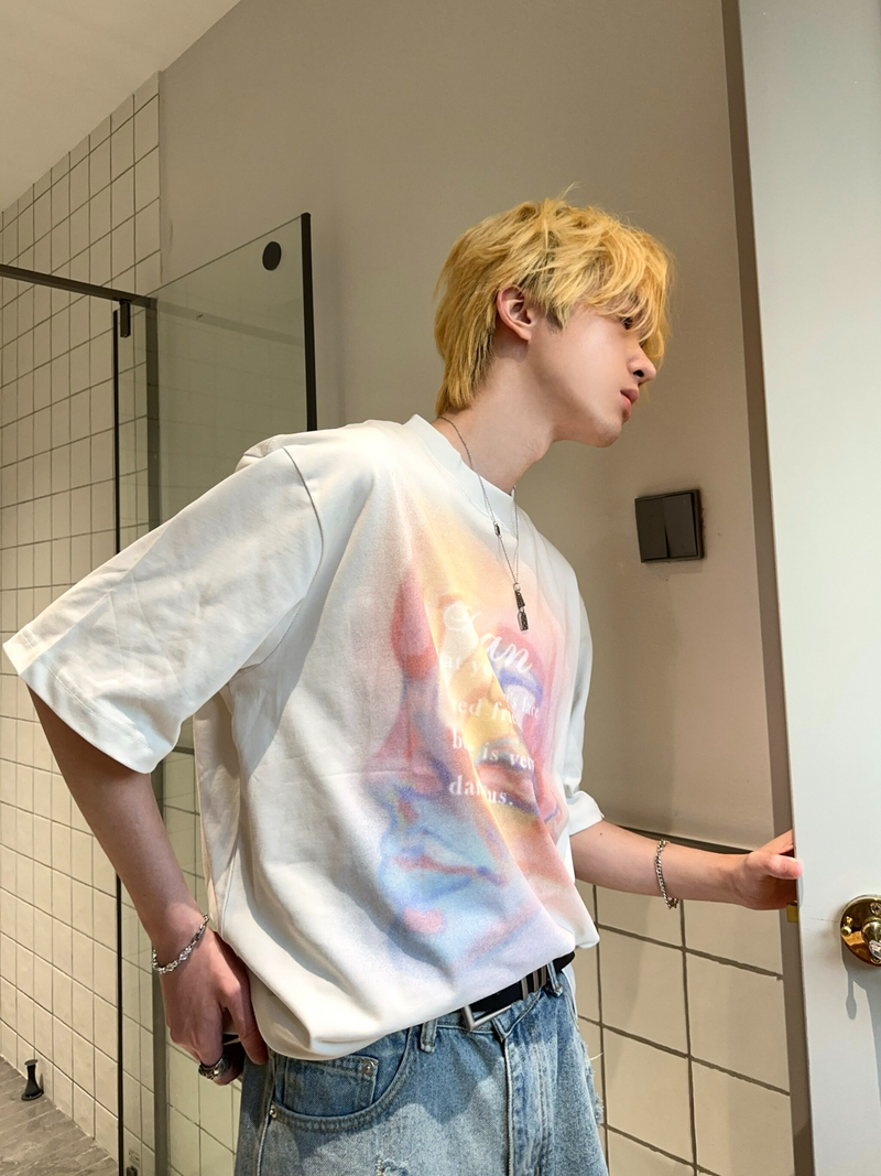 レタリングアート プリントTシャツ