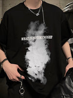スモークレタープリントTシャツ