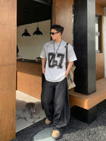 レトロ 07ナンバリング ウォッシュTシャツ