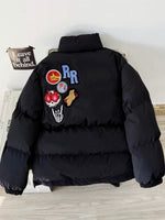 スタンドカラー レトロワッペン刺繍ペディン