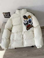 スタンドカラー レトロワッペン刺繍ペディン