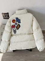 スタンドカラー レトロワッペン刺繍ペディン