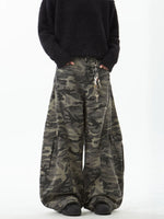 カモフラージュ 迷彩 ストリート ルーズ ミリタリー カーゴパンツ