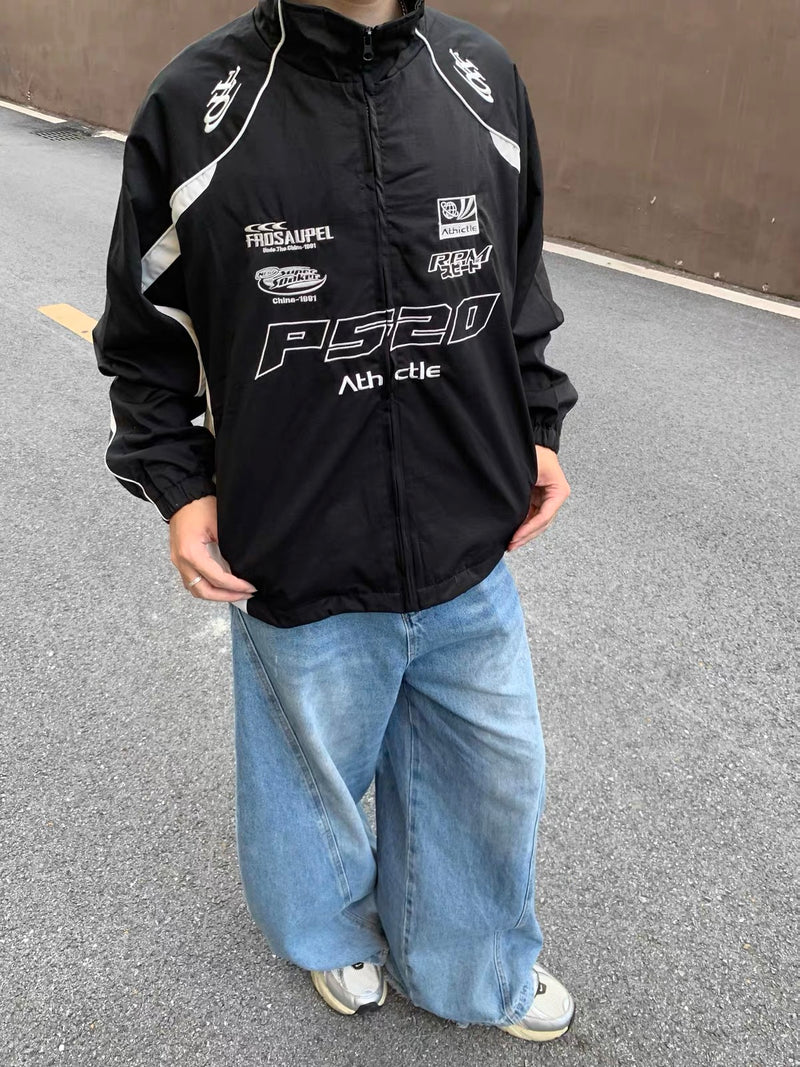 レーシング刺繍 トラックジャケット